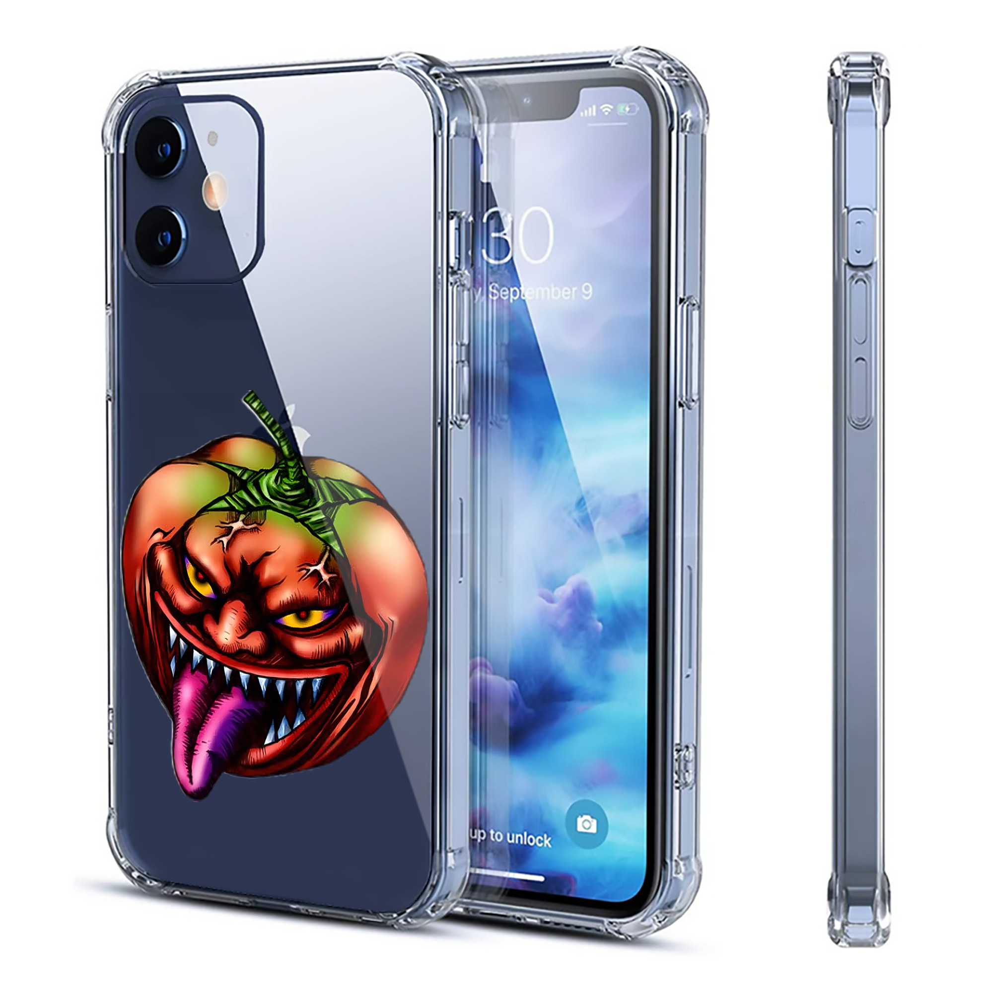 （画像用） 遊☆戯☆王 Yu-Gi-Oh! 【iPhone 12シリーズ対応】透明スマホケース（クリアソフトケース）